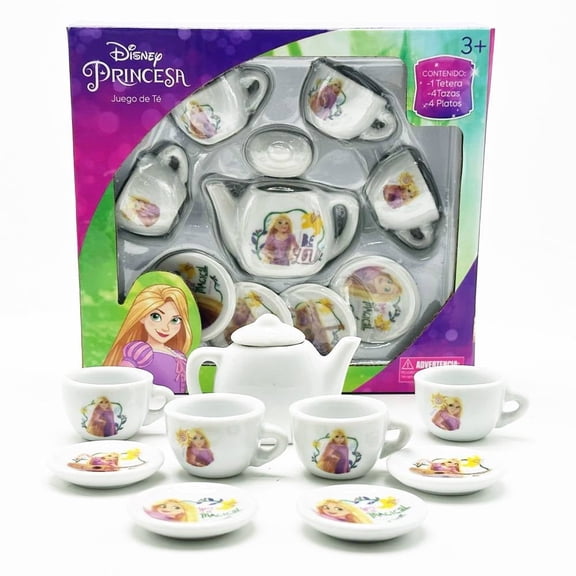 Juego de Té Disney Pakki Toys Rapunzel 9 Piezas