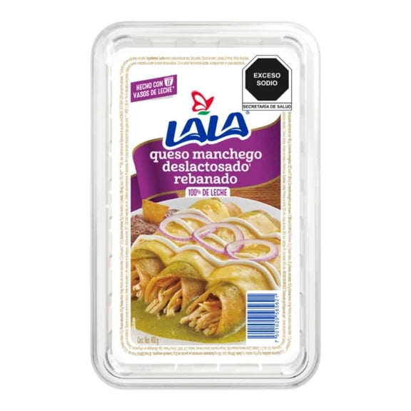 Queso Manchego Lala Deslactosado Rebanado 400 g