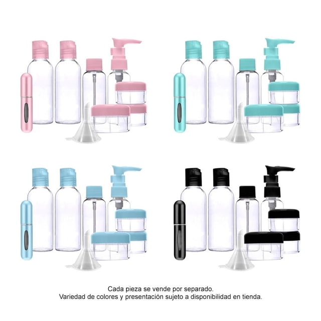 Set de Botellas de Viaje Equate Varios Colores 1 Pieza
