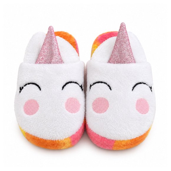 Pantuflas de Unicornio Para Niñas y Niños Diseño Multicolor