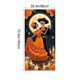 thumbnail image 3 of Cubierta de puerta de poliéster, decoración navideña de 35 x 71 pulgadas, para Halloween y Día de Muertos. Decoración de Halloween y Día de Muertos. Decoración para fiestas, Halloween, otoño, hogar, a, 3 of 6