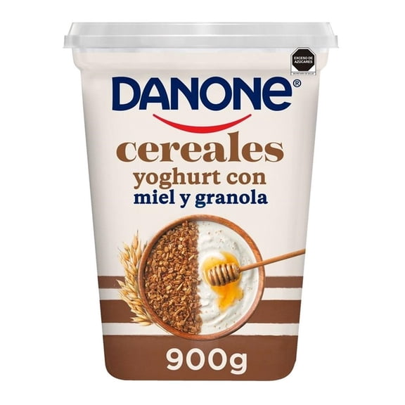 Yoghurt Batido Danone Cereales granola y miel 900g