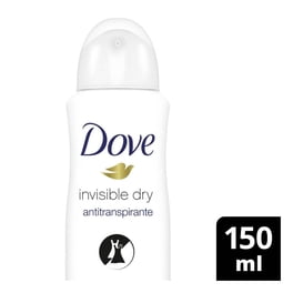 Antitranspirante Dove invisible dry aerosol para manchas blancas y amarillas 150 ml
