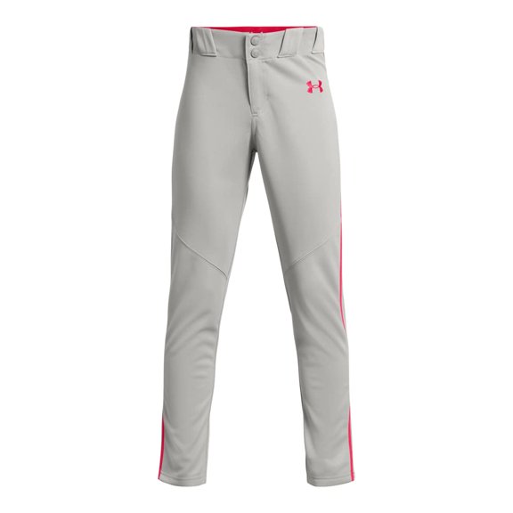 Pantalones de Béisbol Under Armour para Niños Utility Pipe Gris/Rojo Talla M