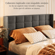 thumbnail image 4 of Zocalo Cama Matrimonial Elevable con Almacenamiento Hidráulico, Cabecera Tapizada y Base Hidráulica, Gris, 4 of 9