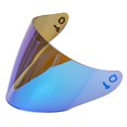 thumbnail image 2 of Visera de Lente de Gafas de Casco de Motocicleta Cola Lente de visera de motocicleta Azul + Dorado, 2 of 6