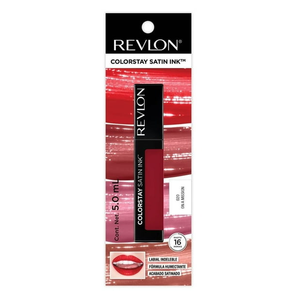 Labial Líquido Revlon Colostay Satin Ink tono on a mission 5 ml