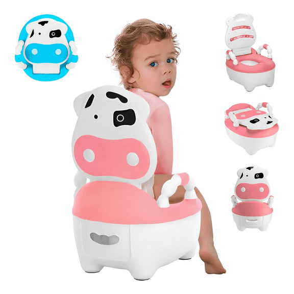 Escusado Entrenador De Bebé Inodoro Infantil Portátil Baño Xtellar Color Rosa