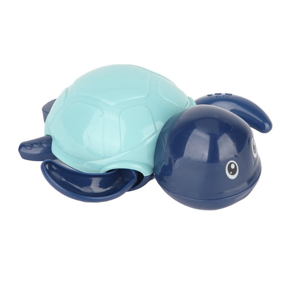 Termómetro de baño para bebé, adorable termómetro de agua para bañera de bebé con forma de tortuga, color azul