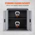 thumbnail image 2 of Gabinete de pared plegable VEVOR casillero de garaje de metal montado cofre de herramientas 26 pulgadas Capacidad de carga 240 libras estante ajustable, 2 of 8