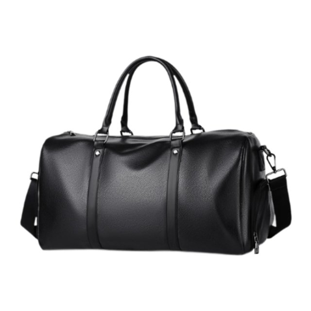 Bolsa de viaje deportiva para gimnasio, para adultos, con correa de hombro ajustable negro