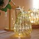 thumbnail image 2 of Decoración de calabazas de cristal para el hogar, accesorios de linternas LED para otoño, Acción de Gracias y Plata 2, 2 of 8