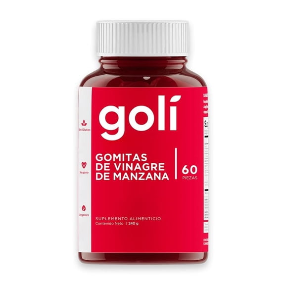 Suplemento alimenticio Golí gomitas de vinagre de manzana 60 pzas