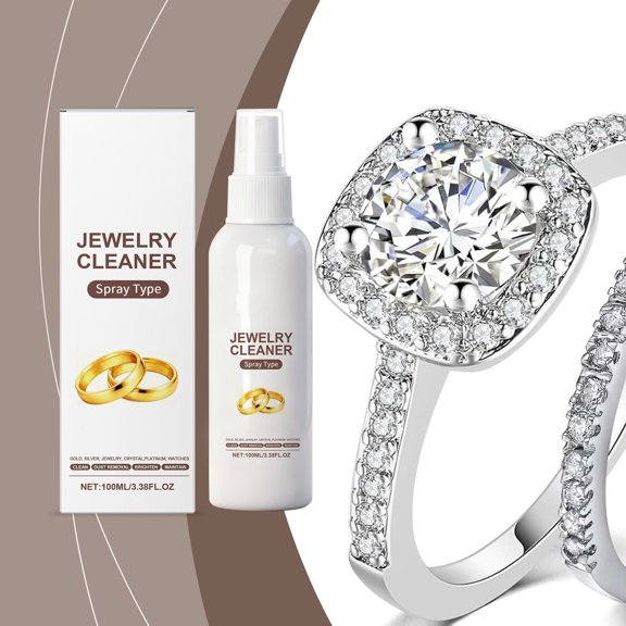 Solución para Limpiar Joyería, Pulidor Líquido, Removedor de Deslustre, con Fórmula Suave, Botella de 100ml, para Oro, Plata, Diamantes, Piedras Preciosas y Metales Finos