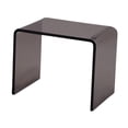 thumbnail image 2 of Mesa auxiliar de acrílico Mesa de centro de acrílico Taburete de paso Mesa auxiliar transparente Mesa auxiliar de acrílico Gris, 2 of 9