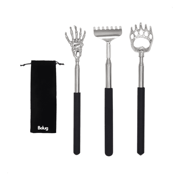 Mano De Metal Para Rascar Manita Rascadora Extensible 3pz Belug Acero Inoxidable