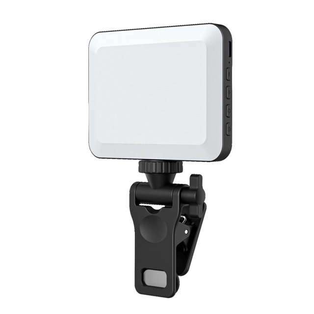 Luz LED para teléfono con 80 cuentas | Luz recargable con clip para selfies | 3 modos y doble temperatura de color | Para smartphone, cámara, portátil, vlogs y transmisiones en vivo