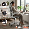 thumbnail image 4 of Silla Ejecutiva para Oficina Escritorio con Reposapies Reclinable Y Giratoria Asiento para Trabajo Ergonómica Respaldo Acojinados (Gris), 4 of 8