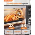 thumbnail image 2 of Nuwave Bravo Pro Smart Air Fryer Toaster Oven Combo, Airfryer Convection Oven Countertop, 12-in-1 Functions with Quicker & Even Crisp Technology, 1800W, 50-450°F, PFAS-Free, 21QT, Black, 2 of 5