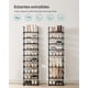 thumbnail image 4 of SONGMICS Zapatero de metal de 10 niveles, diseño personalizable, ahorro de espacio y estante versátil, para sala de estar, dormitorio, 17.7 x 11.8 x 68.5 pulgadas, Negro, 4 of 5
