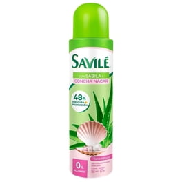 Antitranspirante Savilé sábila y concha nácar en aerosol para dama 150 ml