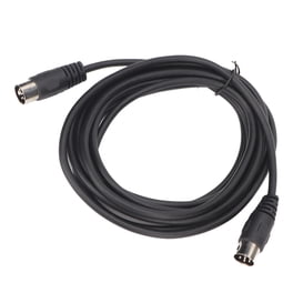 Cable DIN de 6 pines macho a macho Conexión de señal de sonido Plug and Play Cable de extensión DIN para dispositivo digital 3 metros/9,8 pies