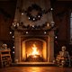 thumbnail image 4 of Guirnalda de hojas de arce artificiales negras con calabaza de ratán y bayas para decoración de chimenea y ventana de Halloween, 4 of 6