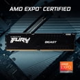 thumbnail image 3 of Memoria DDR5 Kingston FURY Beast 16 GB 6800 MT/s para escritorio, 3 of 6