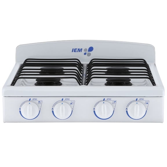 Parrilla IEM  sobrepuesta a gas 51 cm Blanca PSI51BB0