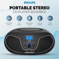 thumbnail image 2 of Reproductor de CD Philips Boombox TAZ3300 con Bluetooth y Radio FM, 2 of 8