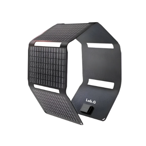 Cargador Solar Plegable Flexsolar De 40w Para Camping Lab.G Negro