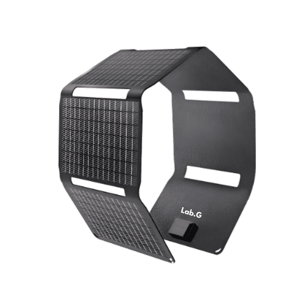 Cargador Solar Plegable Flexsolar De 40w Para Camping Lab.G Negro