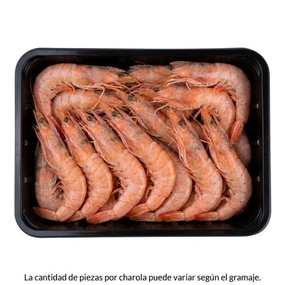 Camarón Grande con Cabeza Peso Aprox por Charola 500 a 600 g