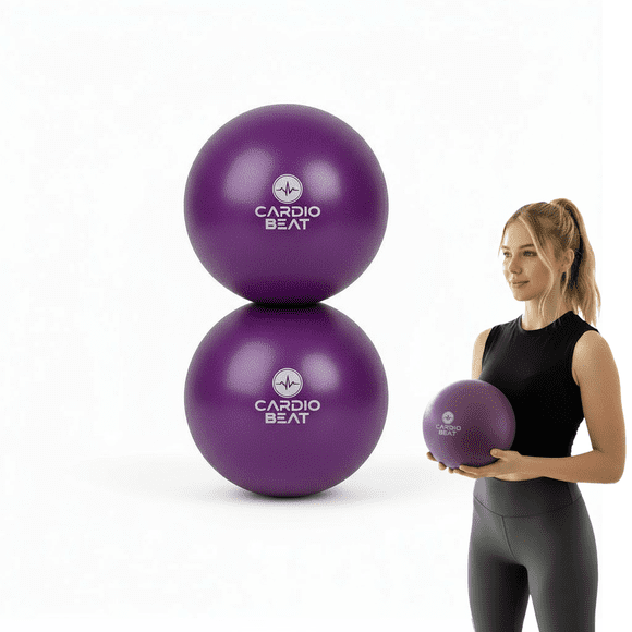 Set de 2 Pelotas de Yoga de 25 cm Cardio Beat Purpura
