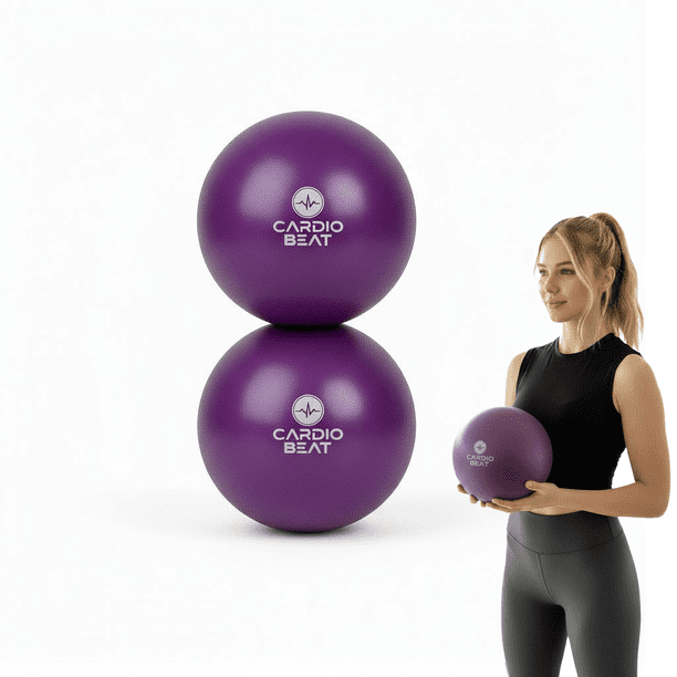 Set de 2 Pelotas de Yoga de 25 cm Cardio Beat Purpura