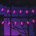 thumbnail image 3 of Xihbxyly Guirnalda de Luces de Halloween con Forma de Calabaza, Fantasma y Murciélago, 40 Led a Pilas, Diseño Impermeable, Decoración para Interiores y Exteriores, Ambiente Espeluznante para Fiestas,, 3 of 7
