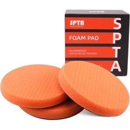 Almohadillas de pulido SPTA, naranja, corte claro, 14 cm, 3 unidades, para coche