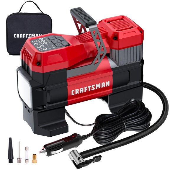 Inflador de llantas CRAFTSMAN 12V portátil 150 PSI con LED digital
