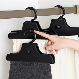 pstuiky Percha para ropa de almacenamiento en casa sin costuras con pinzas para pantalones especial para pantalones arrugados