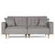 thumbnail image 3 of Sofá Cama Makora Maxim Gris Claro Lino 3 Posiciones con Soft Foam Reclinable, 3 of 9