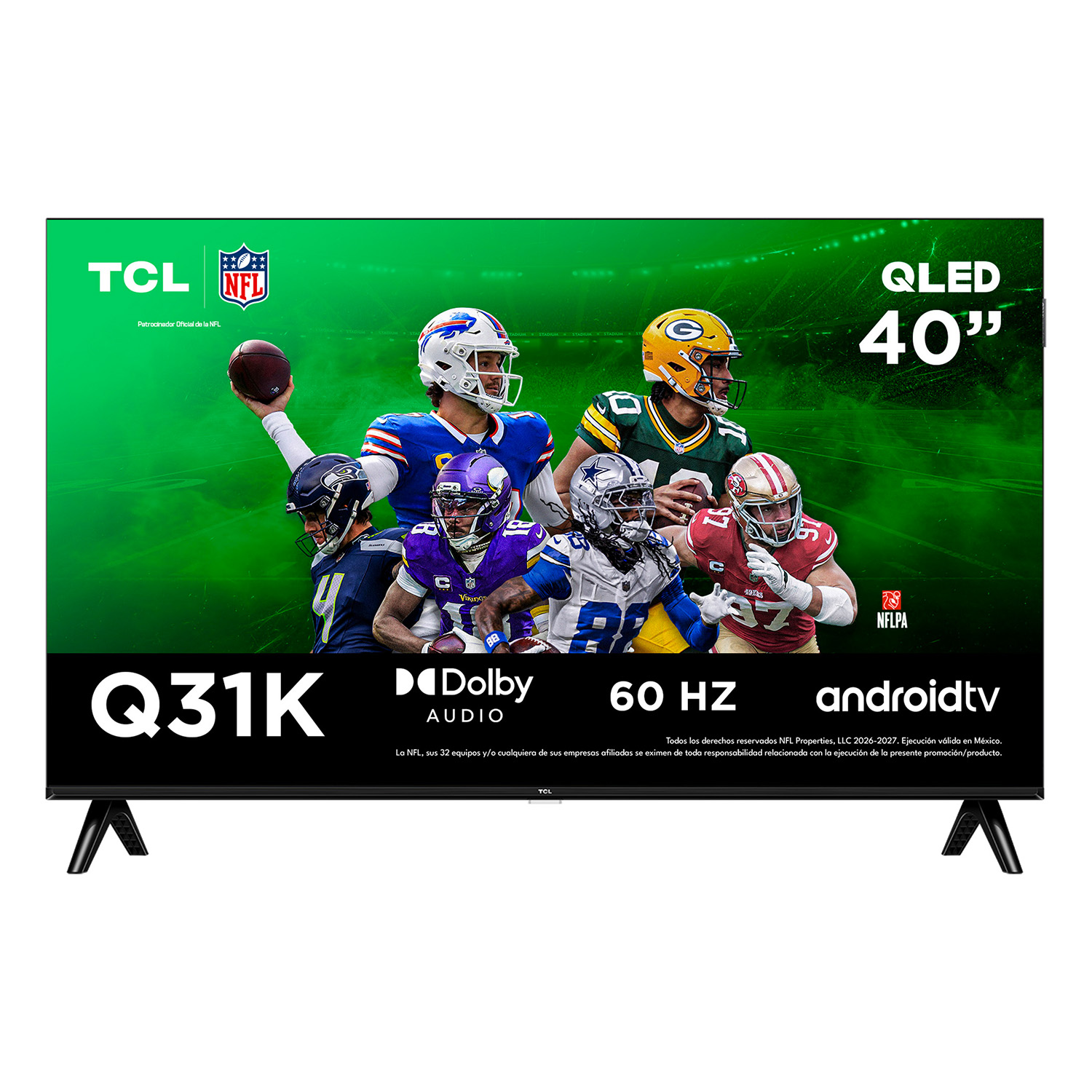 TV TCL Pantalla 40 Pulgadas QLED Smart Google TV 40Q31K