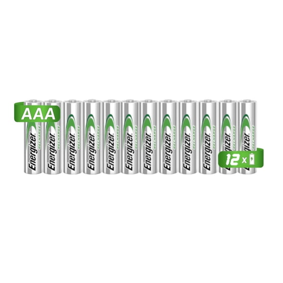 12 Pilas Baterías Recargables Energizer tamaño AAA