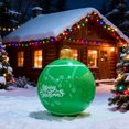 thumbnail image 4 of Bola inflable grande de Navidad | Adorno navideño de PVC de 66 cm para jardín y fiestas en interiores | Decoración festiva colgante con diseño impermeable, 4 of 5