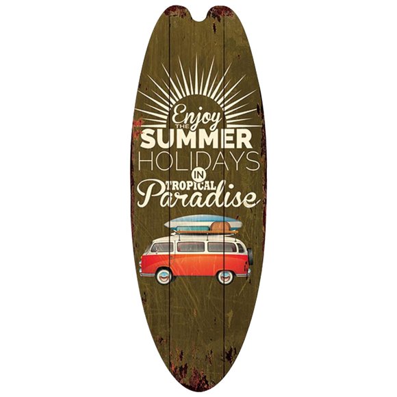 Surf Playa Colgantes SurfSwift 1Pza 16x45cm Madera Tabla de Surf.