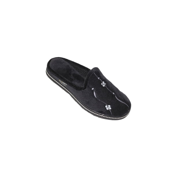 PANTUNFLA CASUAL MUJER DAMA TEXTIL NEGRO 3037 LEON 3037p