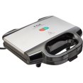 thumbnail image 1 of T-fal Sandwichera Ultra Compact para 2 sándwiches, andihaderente con asas de tacto frio y luz LED indicadora, de plástico y acero inoxidable, SM155283, 1 of 6