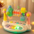 thumbnail image 4 of Órgano electrónico multifunción con sonajero | Instrumento musical de educación temprana con luces intermitentes y sonidos de animales | Juguete de desarrollo para bebés a partir de 6 meses, 4 of 5