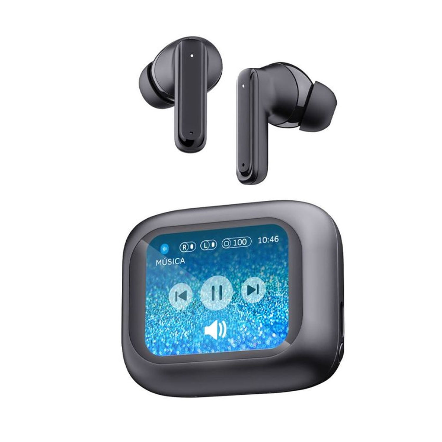 Audífonos Inálambricos Bluetooth Pantalla Touch Modelo SS-Play Select Sound BTH050 Negro
