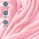 thumbnail image 5 of Bare Home Manta de Felpa de Microfibra 300 G/M², Suave y Afelpada, Tamaño Matrimonial/queen, Rosa Claro, 5 of 7