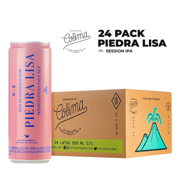 Pack de 24 Cerveza Piedra Lisa Lata 355 ml
